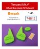 Omask 74812 Tempest Mk.V wheel bay plugs (for Eduard) 1/48